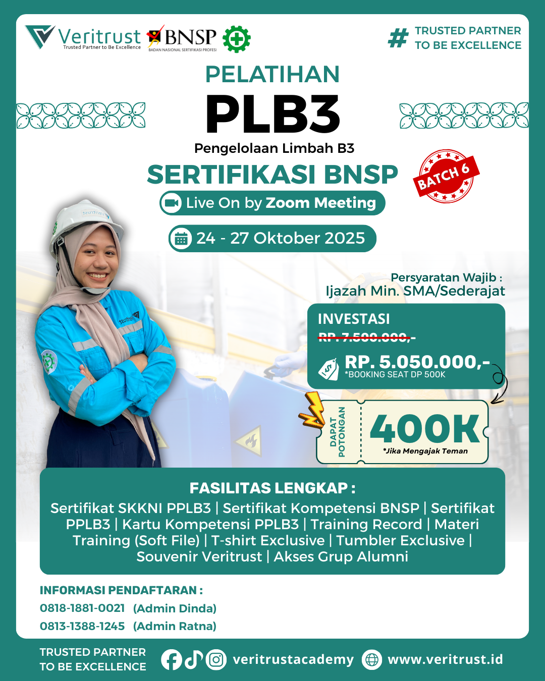 Pelatihan PLB3 Sertifikasi BNSP