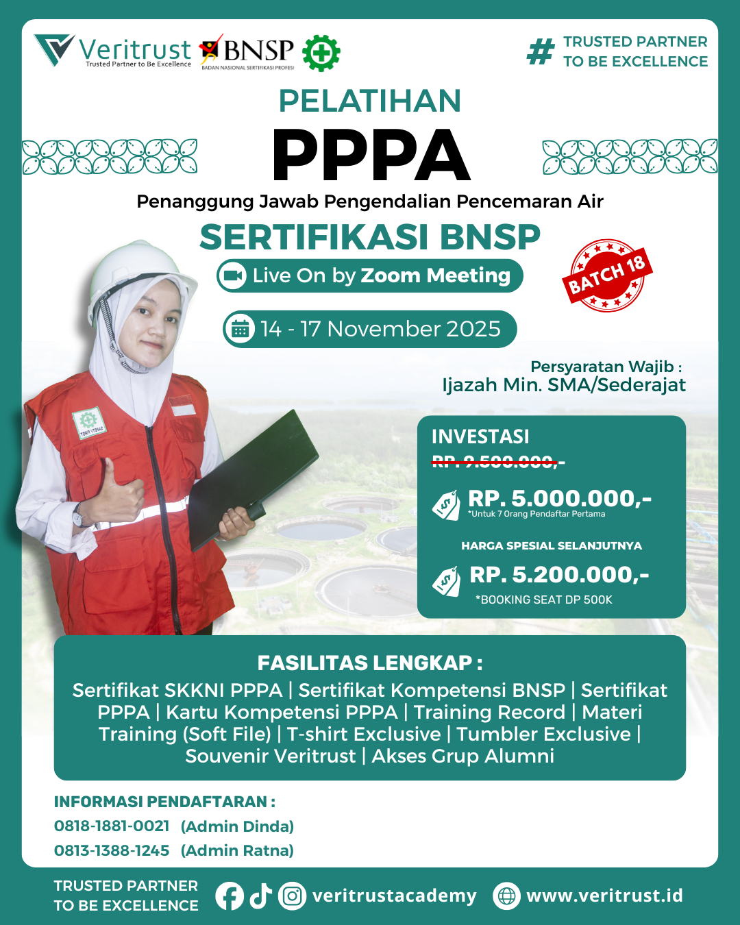 Pelatihan PPPA Sertifikasi BNSP Murah