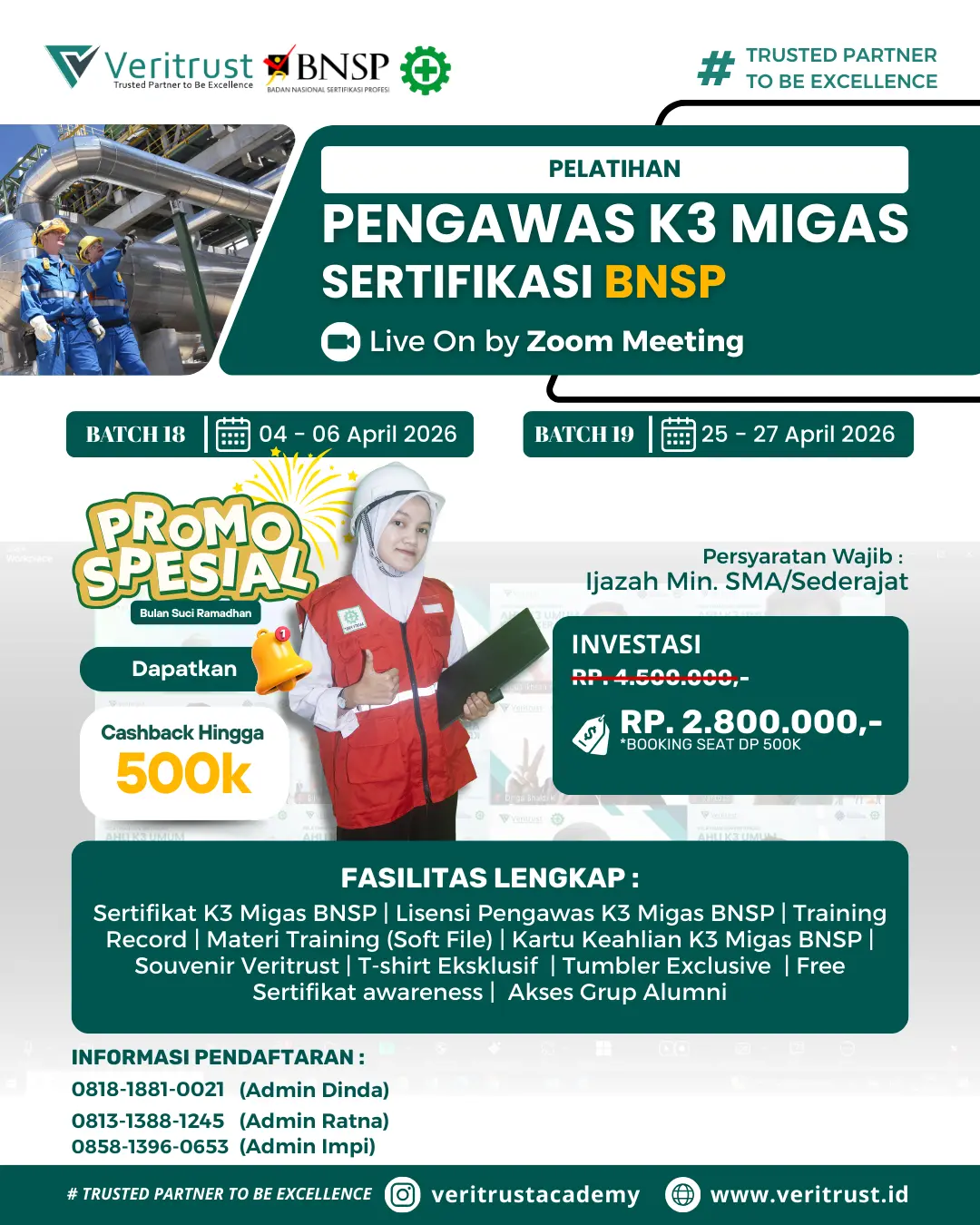 Pengawas K3 Migas Sertifikasi BNSP