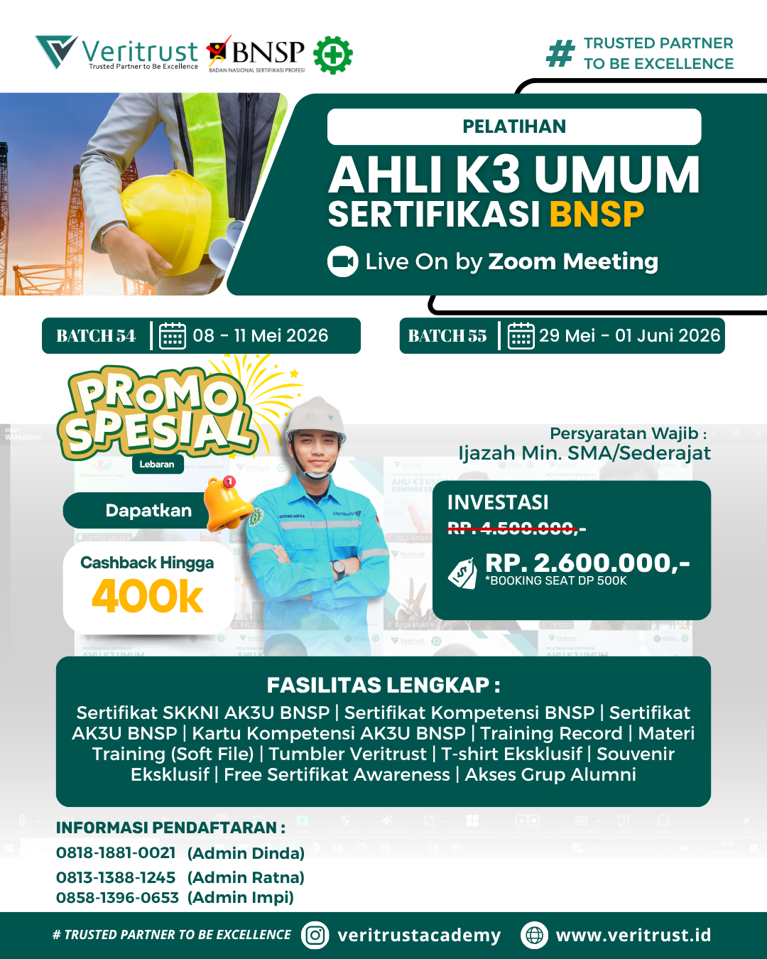 Pelatihan Ahli K3 Umum Sertifikasi BNSP