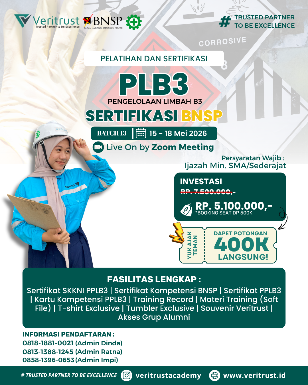 SERTIFIKASI PLB3 BNSP Termurah