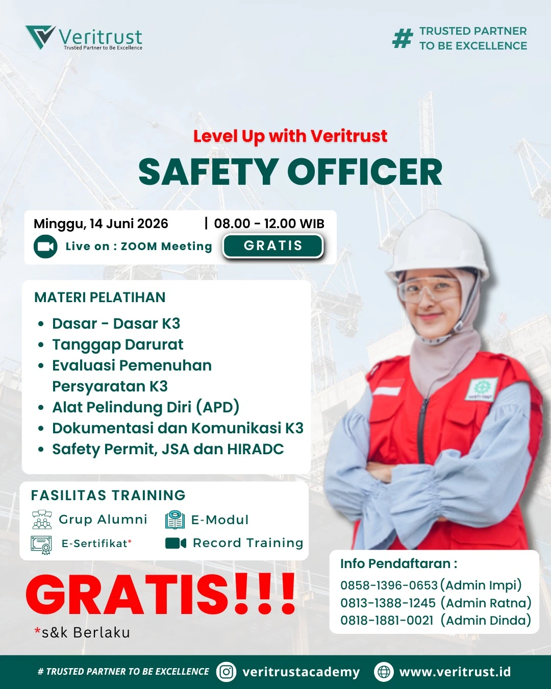 Pelatihan Safety Gratis