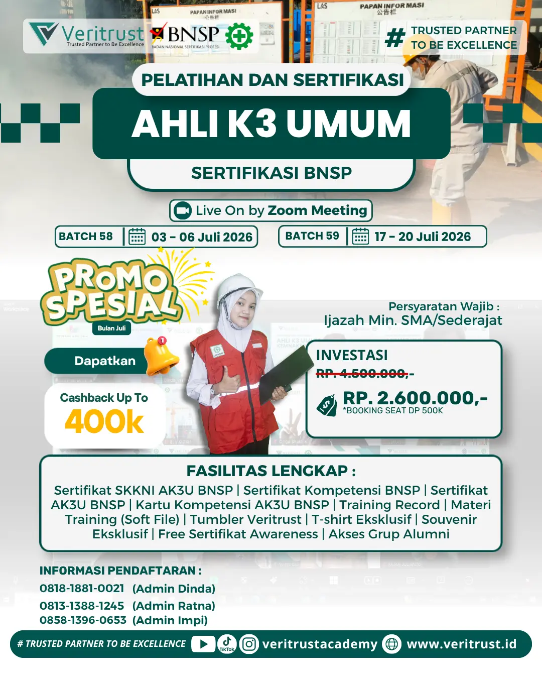 Pelatihan K3 Gratis
