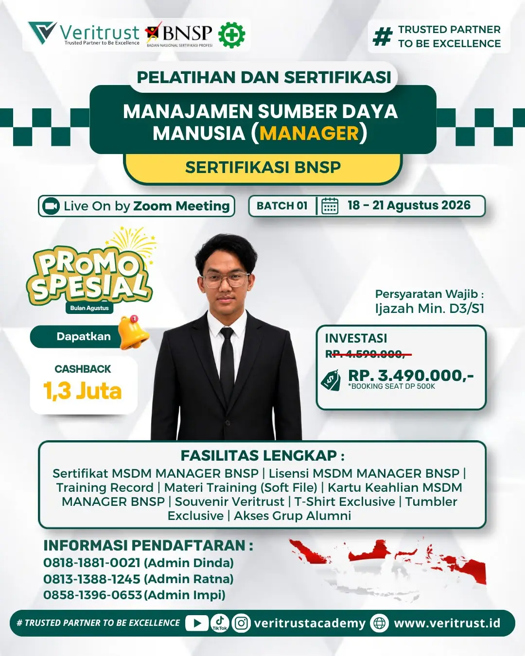 sertifikasi msdm manager bnsp