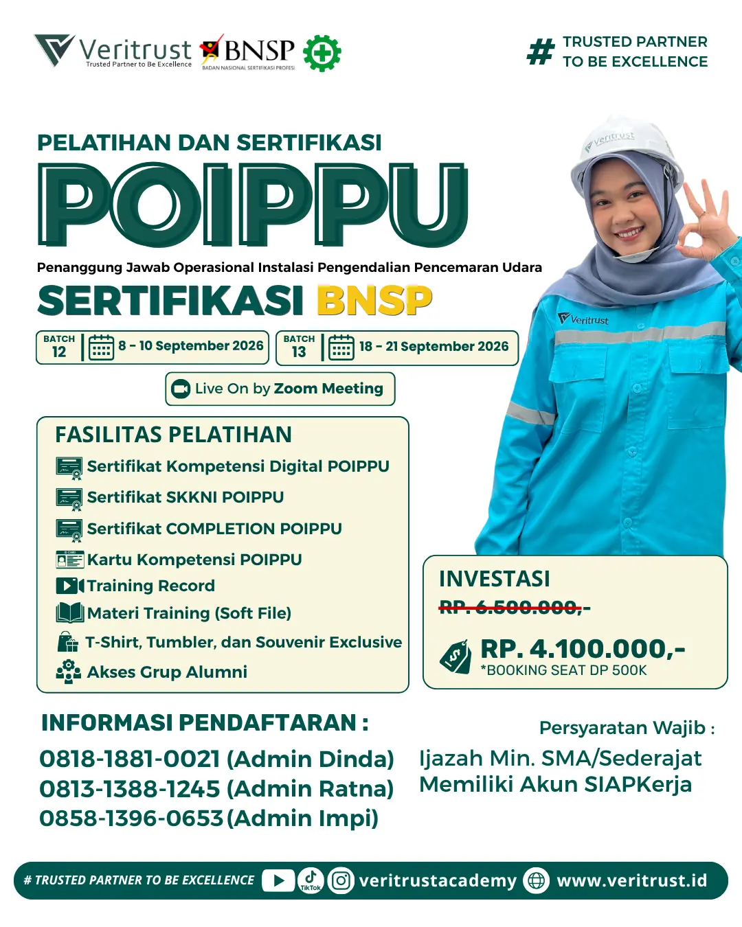 Training Sertifikasi BNSP pengendalian pencemaran udara