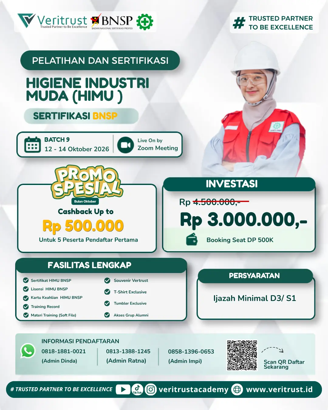 Pelatihan HIMU Sertifikasi BNSP