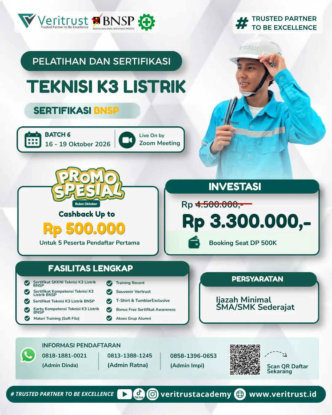 Sertifikasi Teknisi K3 Listrik